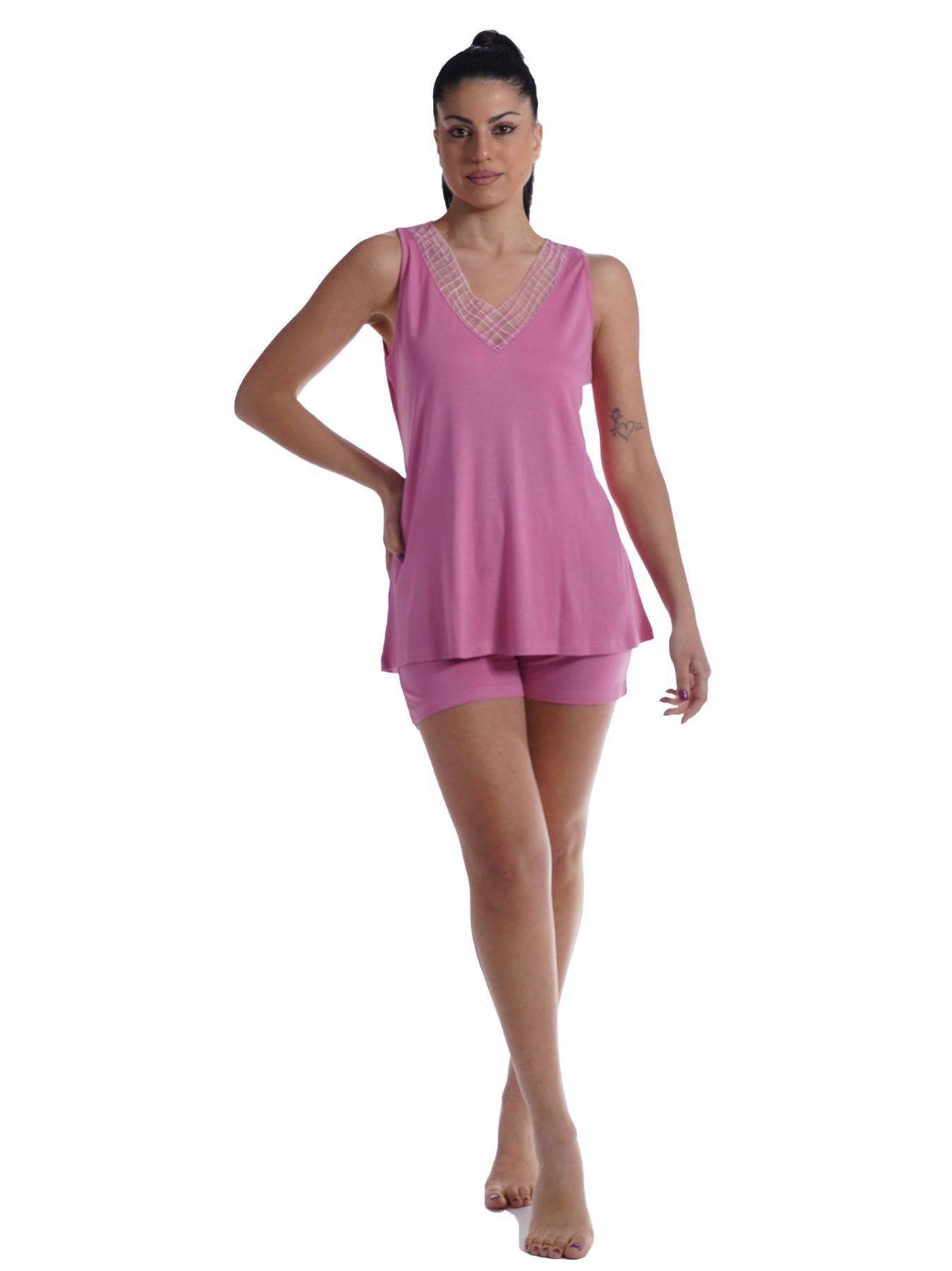 Pigiama corto Donna E2357 Fida - evabiancheria